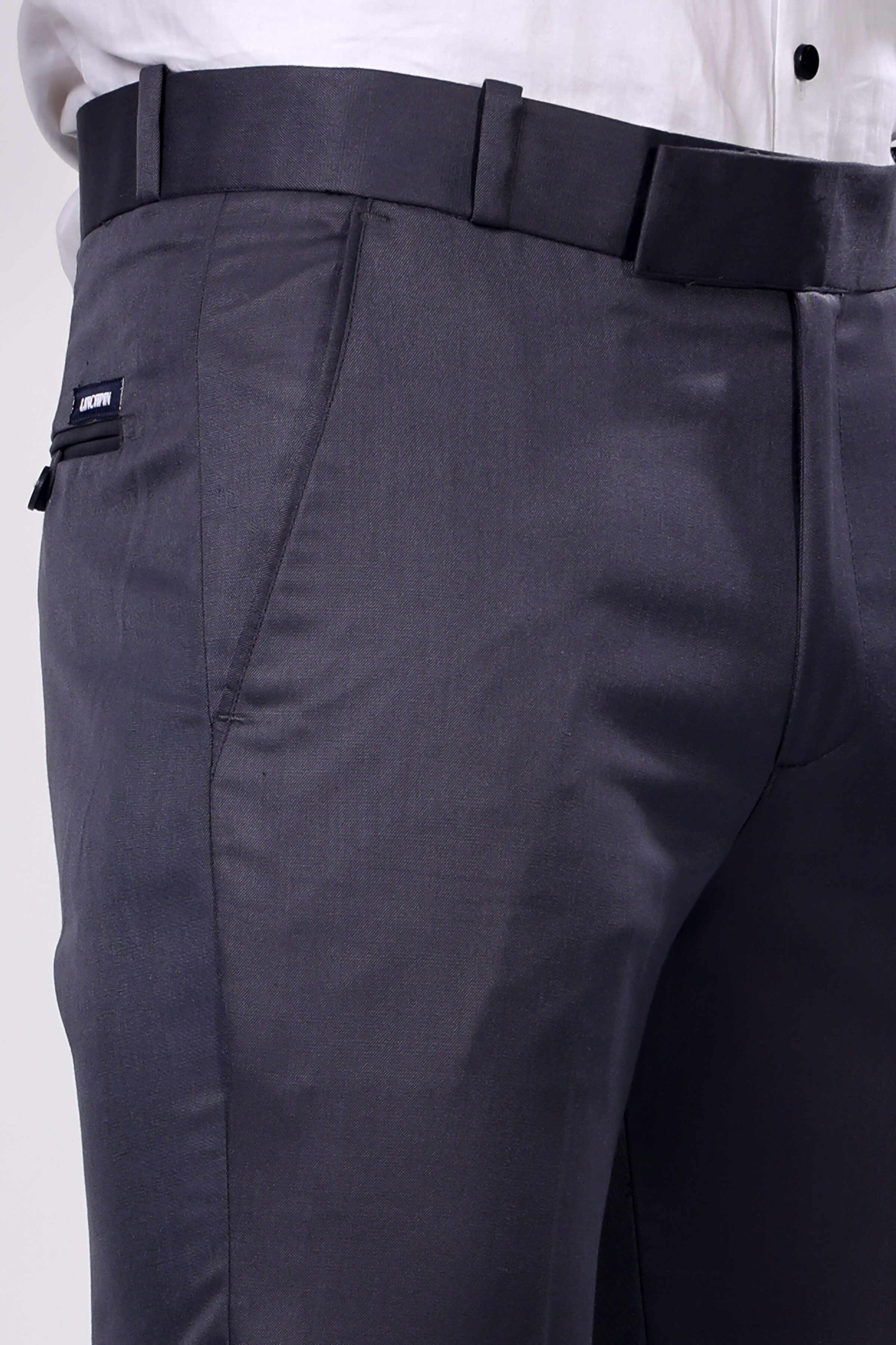 MENS DARK GREY FORMAL PANT